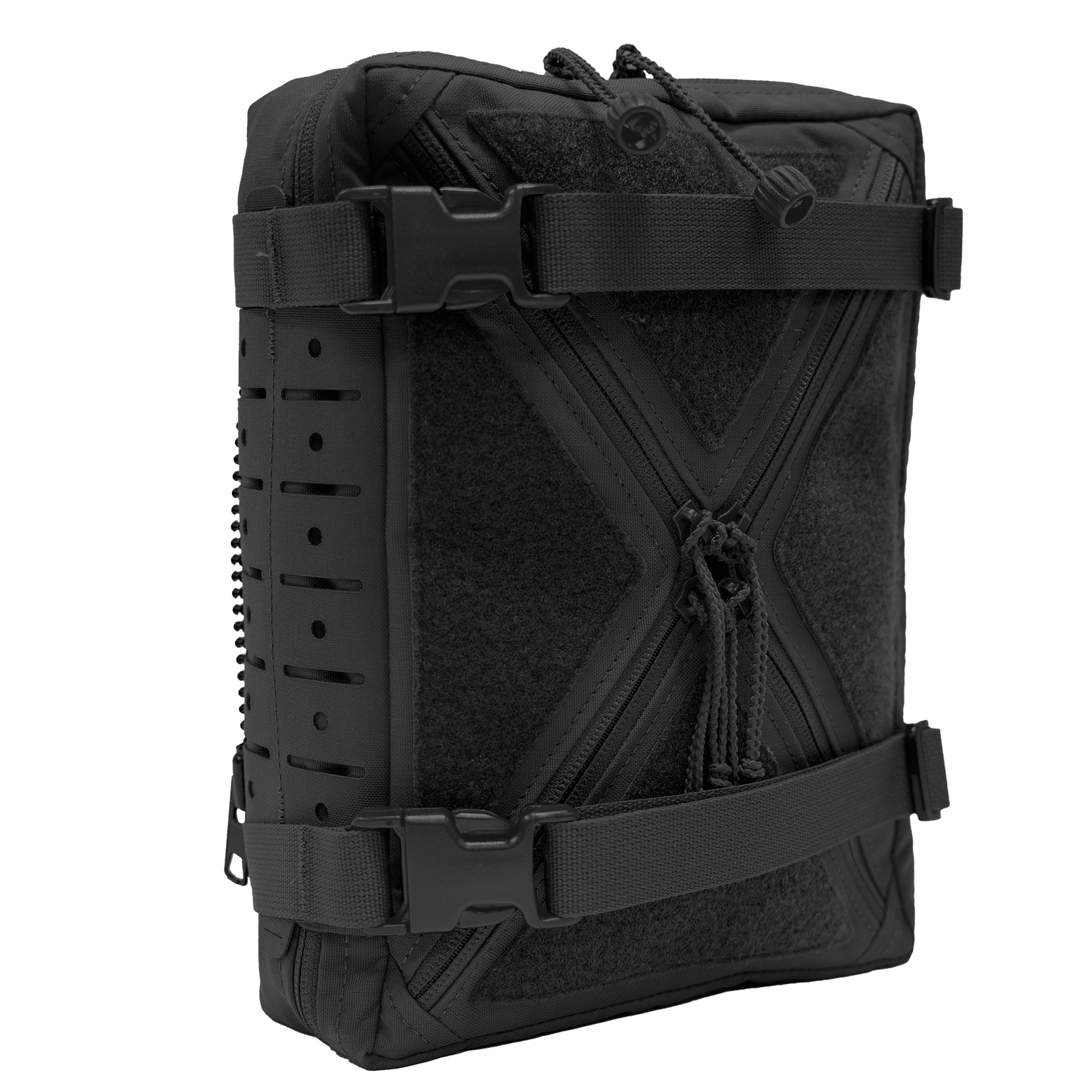 Black tactical QuadZip Back Panel
