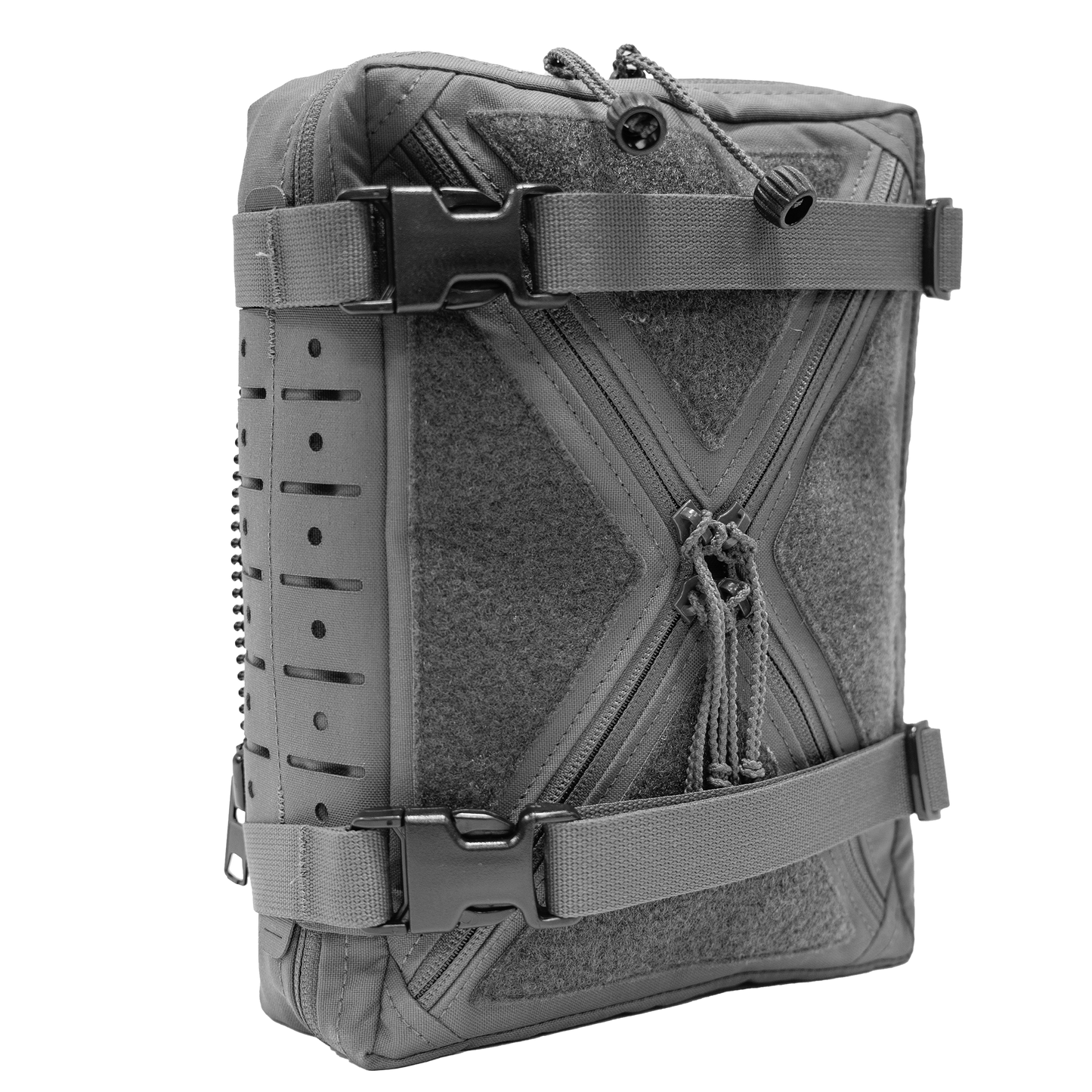 Gray tactical QuadZip Back Panel
