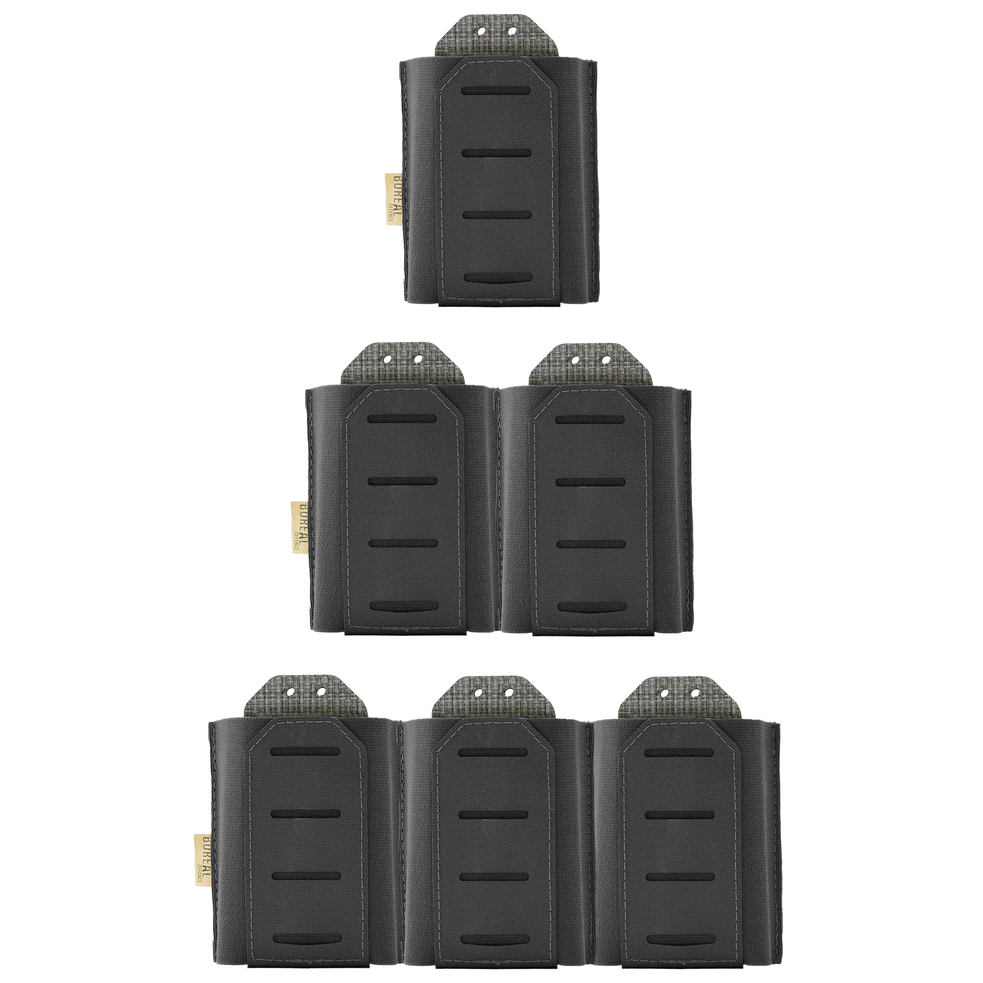 .308 magazine pouch in black with visible straps and elastic