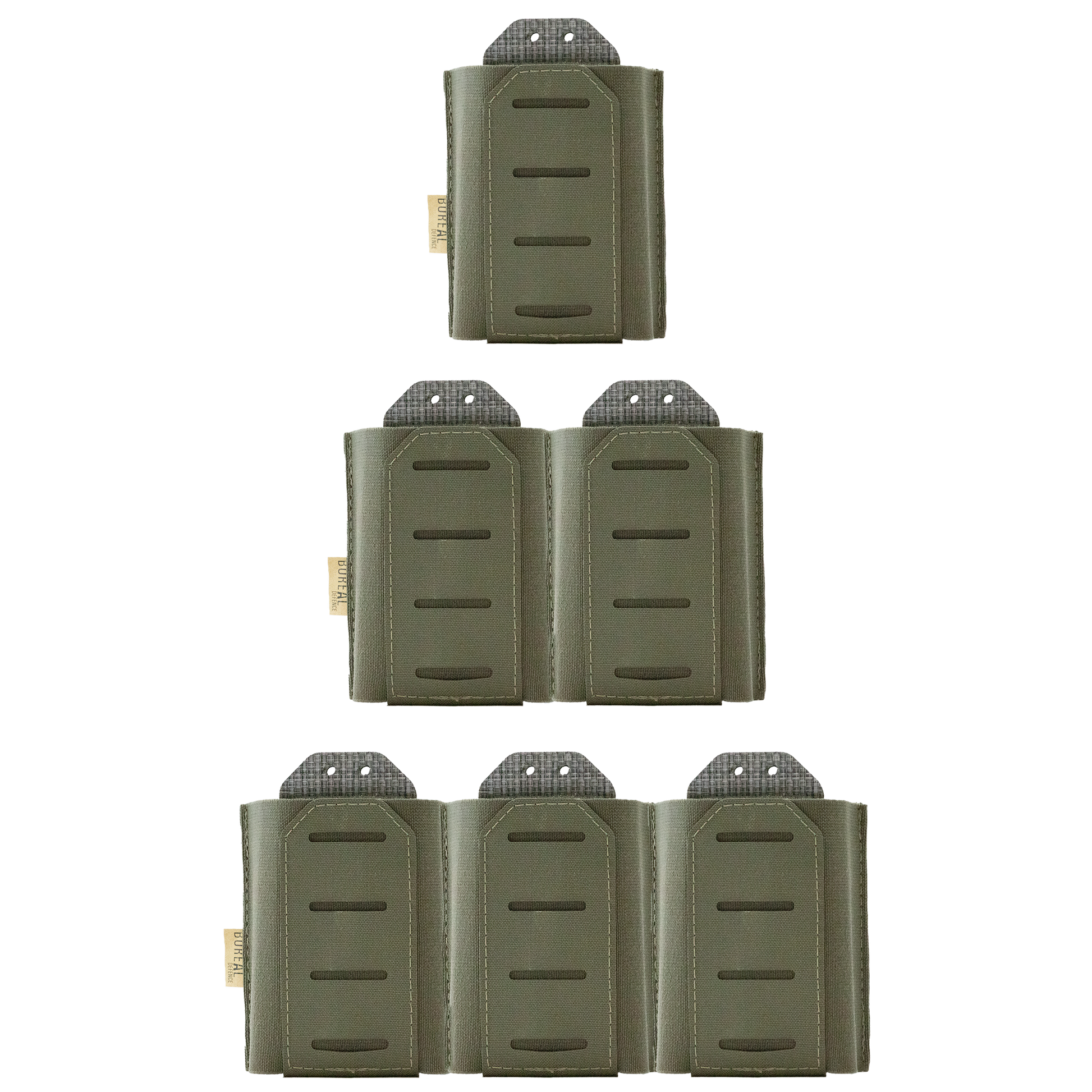 308 magazine pouch in ranger green with visible straps and elastic