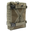 Olive green tactical QuadZip Back Panel