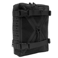 Black tactical QuadZip Back Panel