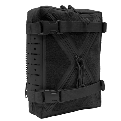Black tactical QuadZip Back Panel