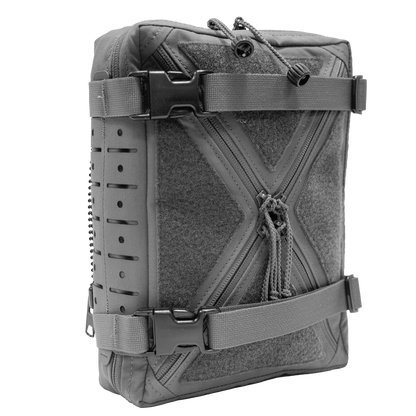 Gray tactical QuadZip Back Panel