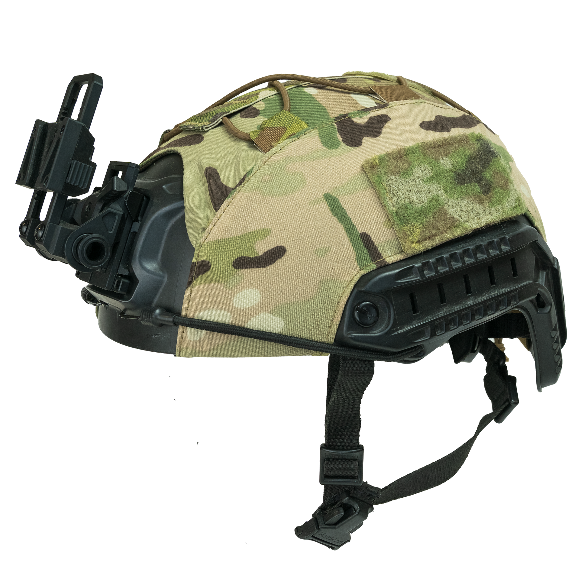 Tactical Helmet Cover with black visor - Boreal Defence