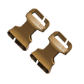 A pair of ITW QASM buckles 1 inch