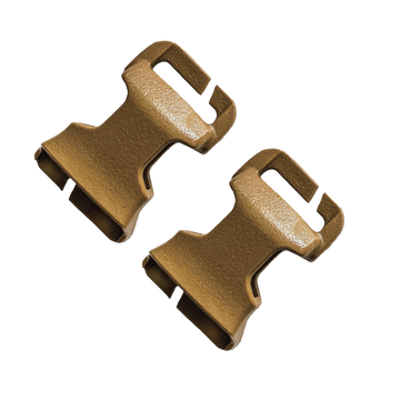 A pair of ITW QASM buckles 1 inch