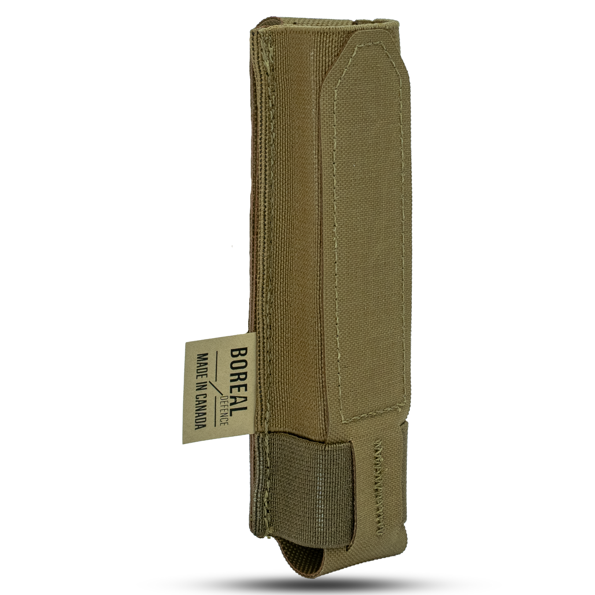 Brown tactical Baton Pouch visible brand Boreal Defence 