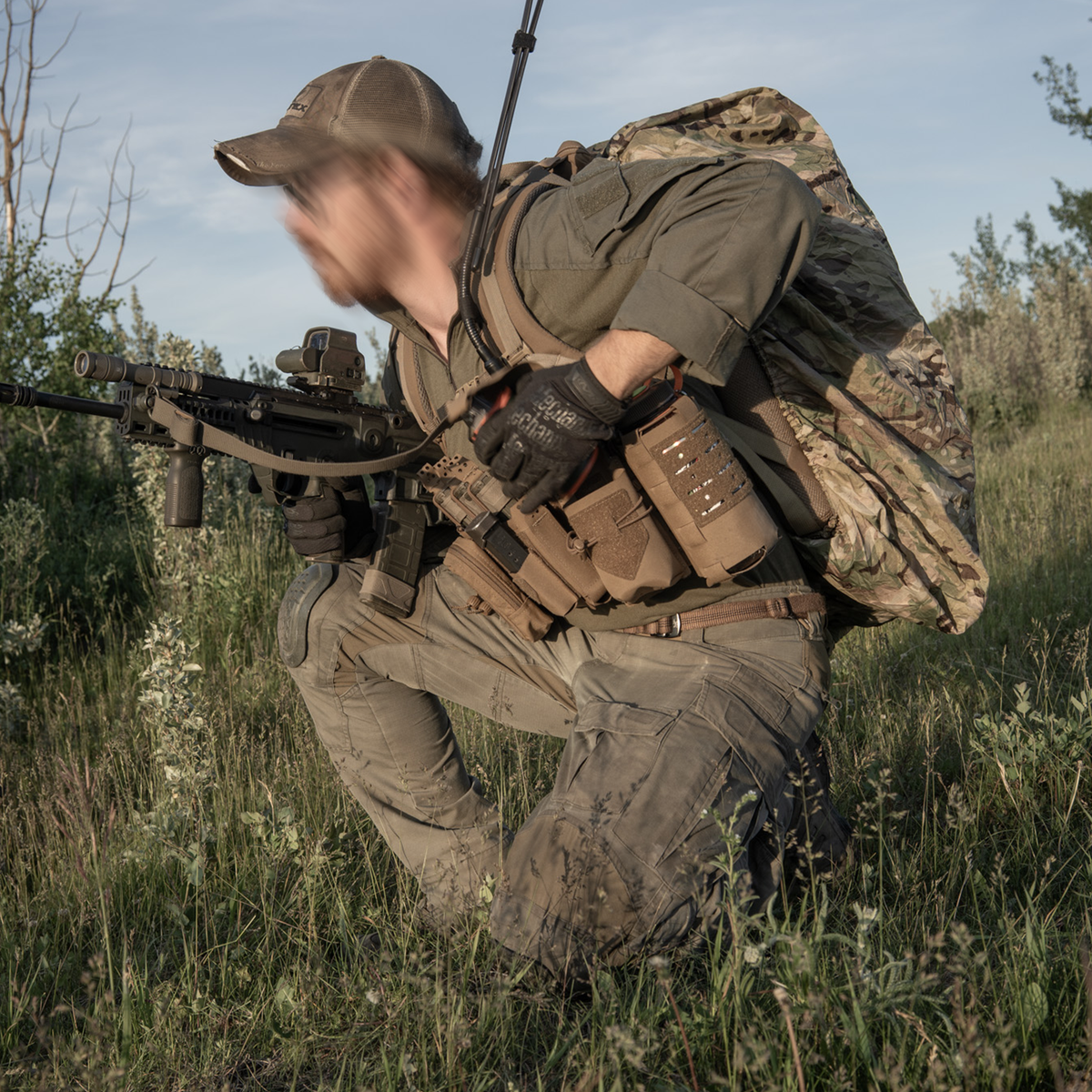 Boreal Defence equipment worn as part of a field loadout
