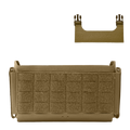 D20 placard in Coyote Brown featuring multiple compartments