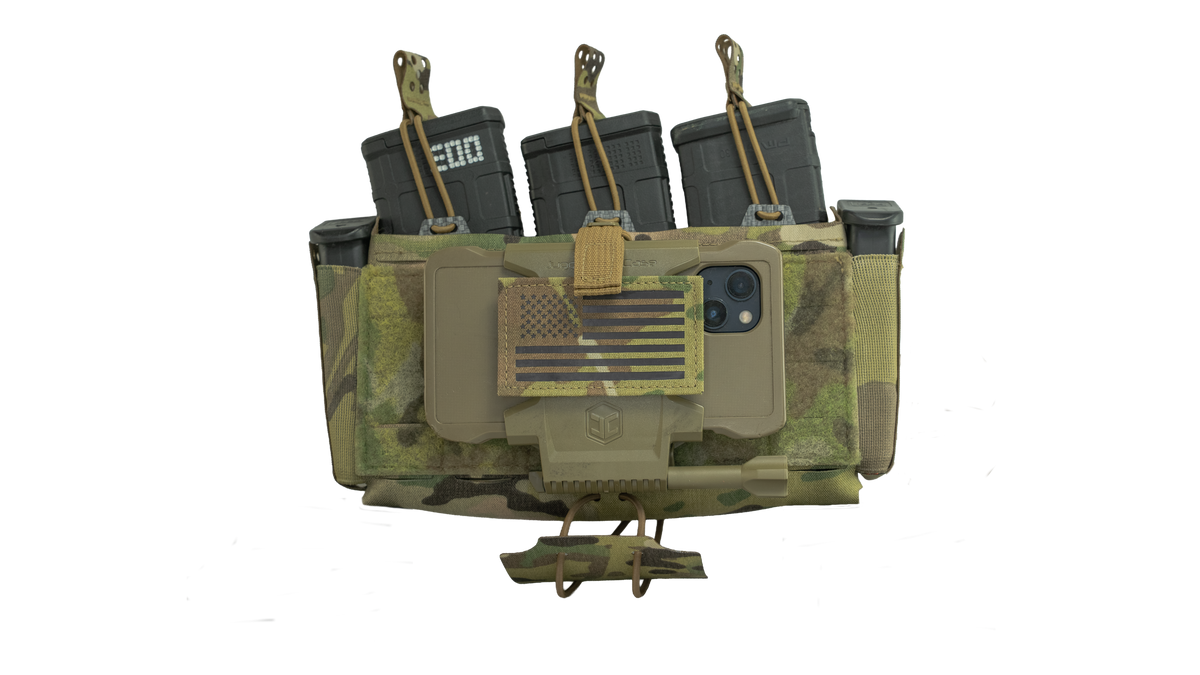 D20 placard example build with inserts, retention, tourniquet hanger and flag patch