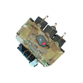 Top view of a D20 placard with holding magazine