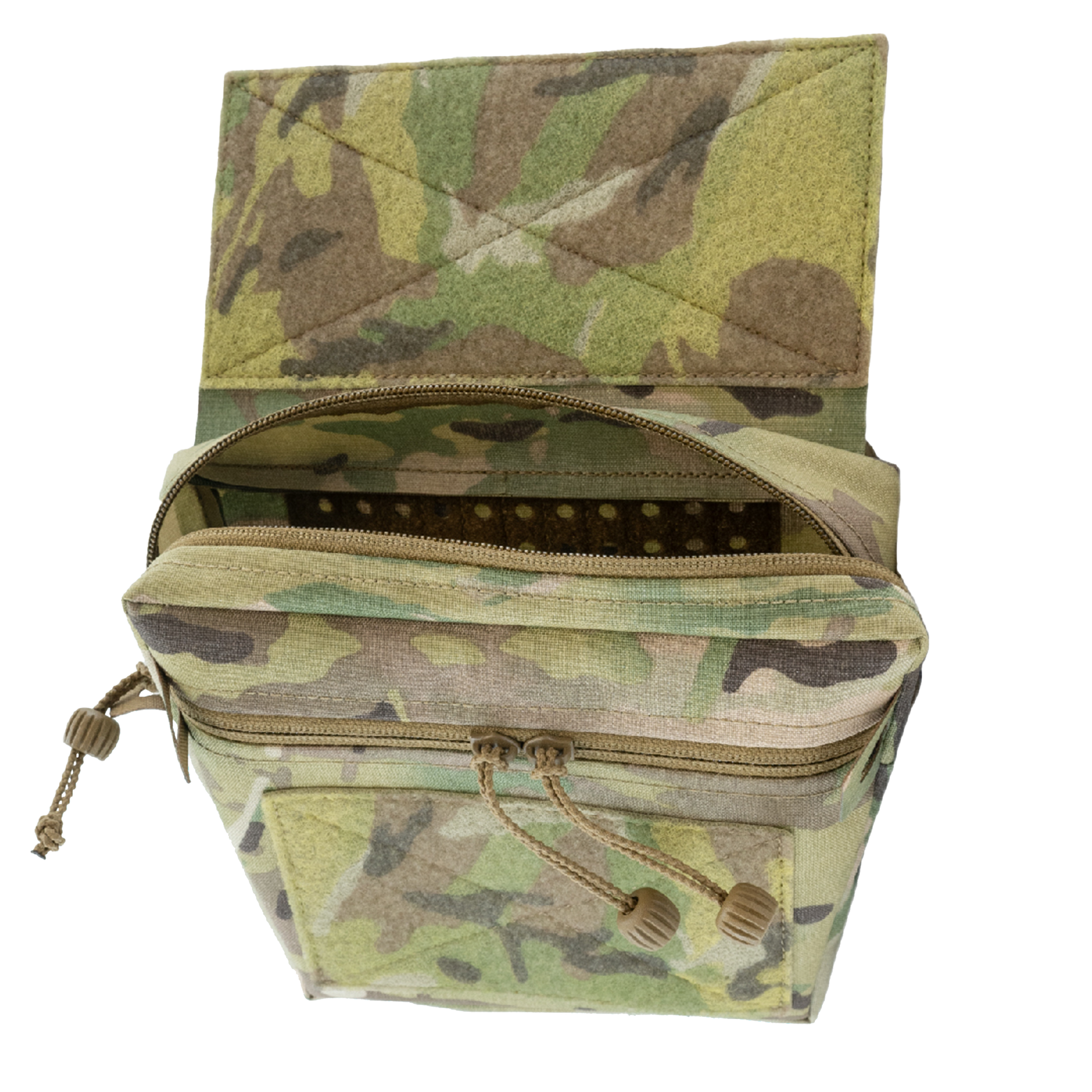 Tactical Buckle pouch open from top view