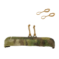 A beige zipper admin closure system designed to integrate into a plate carrier's admin pocket