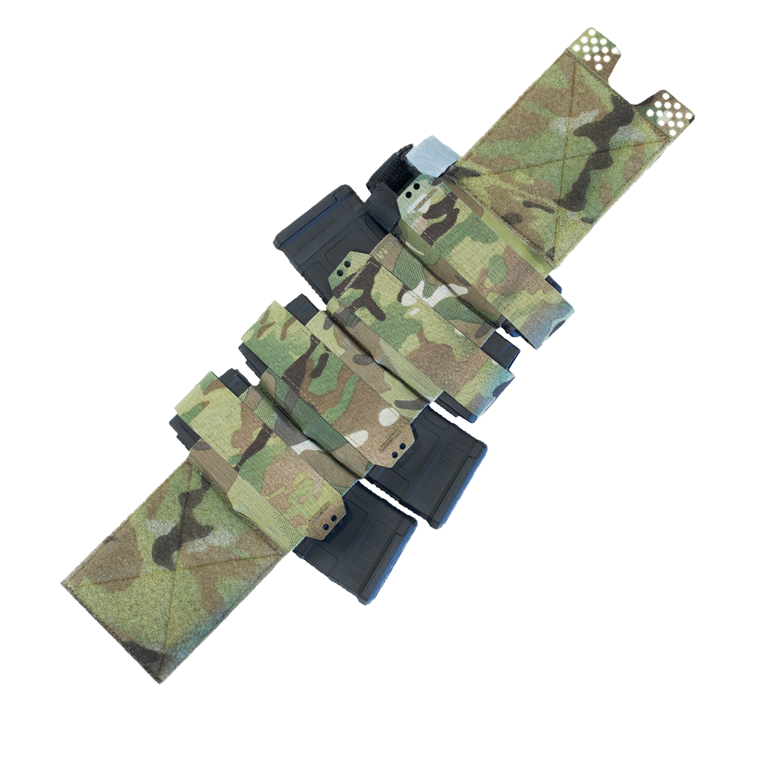 Camouflaged cummerbund systems with self-accessible pouches
