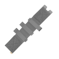 Inverted Cell Self Accessible Cummerbund System in Wolf Grey Small