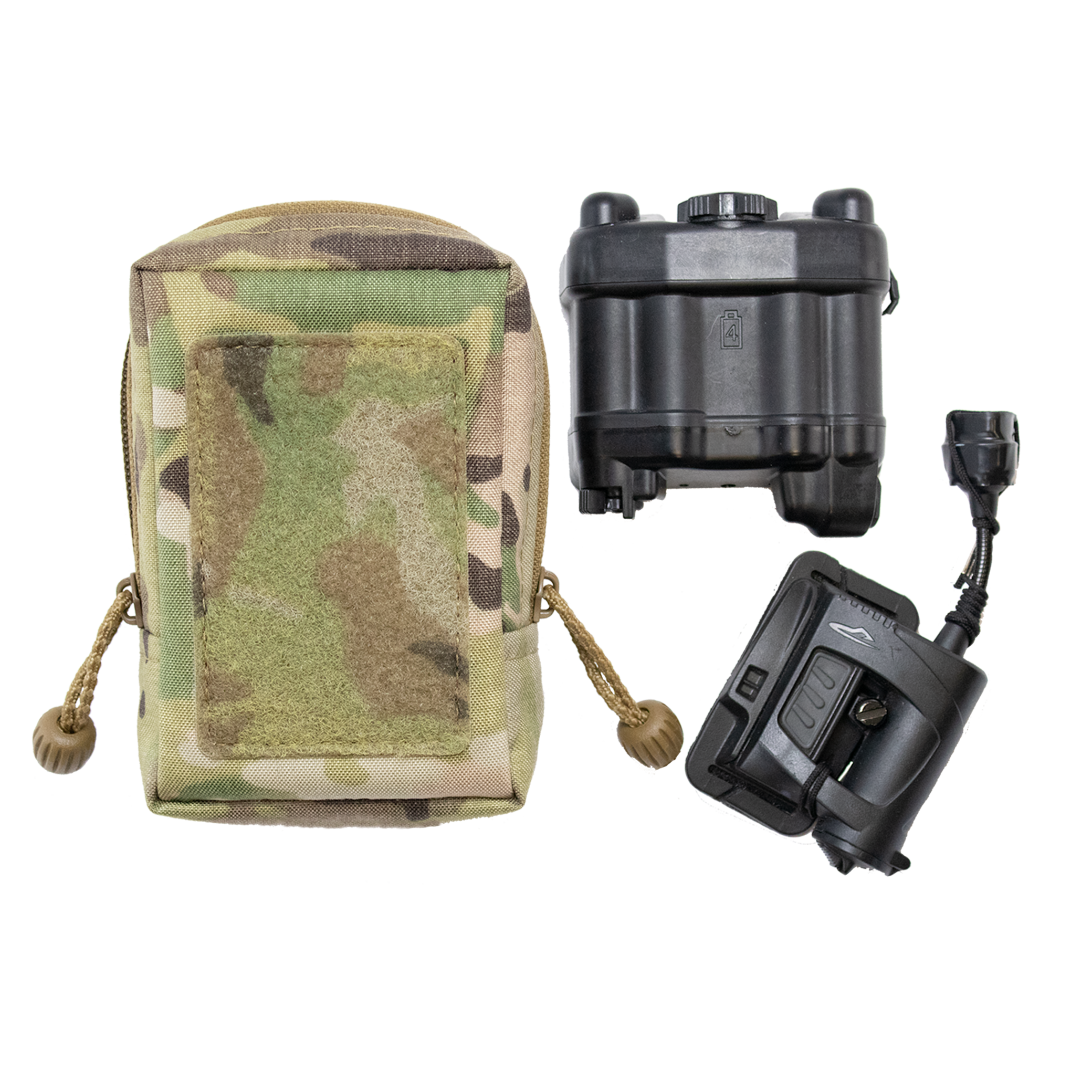 Small General Purpose Pouch shown with compact equipment